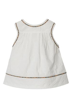 white cotton dress BURBERRY KIDS | 8078862A1464